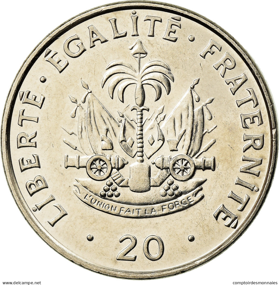 Monnaie, Haïti, 20 Centimes, 1995, SUP, Nickel Plated Steel, KM:152a - Haiti