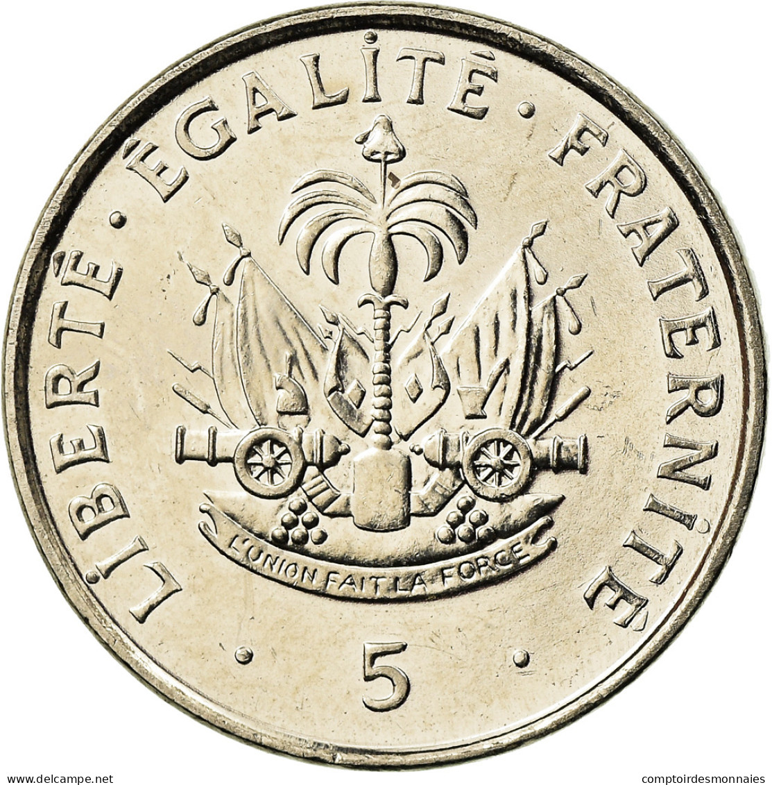 Monnaie, Haïti, 5 Centimes, 1995, SUP, Nickel Plated Steel, KM:154a - Haiti