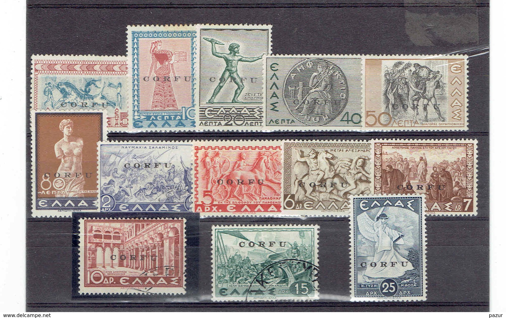 TP GRECE  - CORFOU - OCCUPATION ITALIENNE - De 1941 - N° 19 A 31 - - Andere & Zonder Classificatie