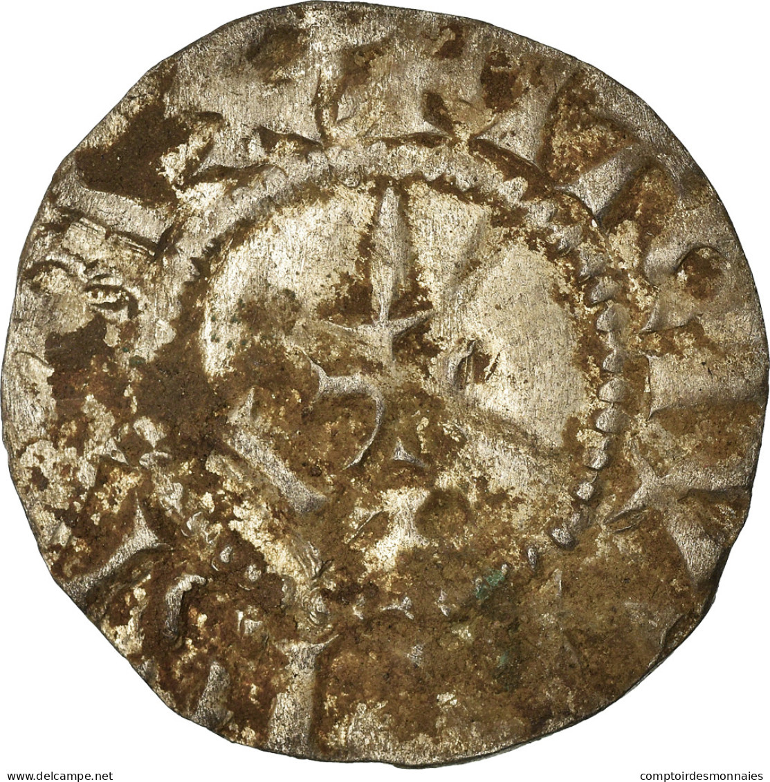 Monnaie, France, Louis IV D'Outremer, Denier, 970-980, Langres, TTB, Argent - Andere & Zonder Classificatie