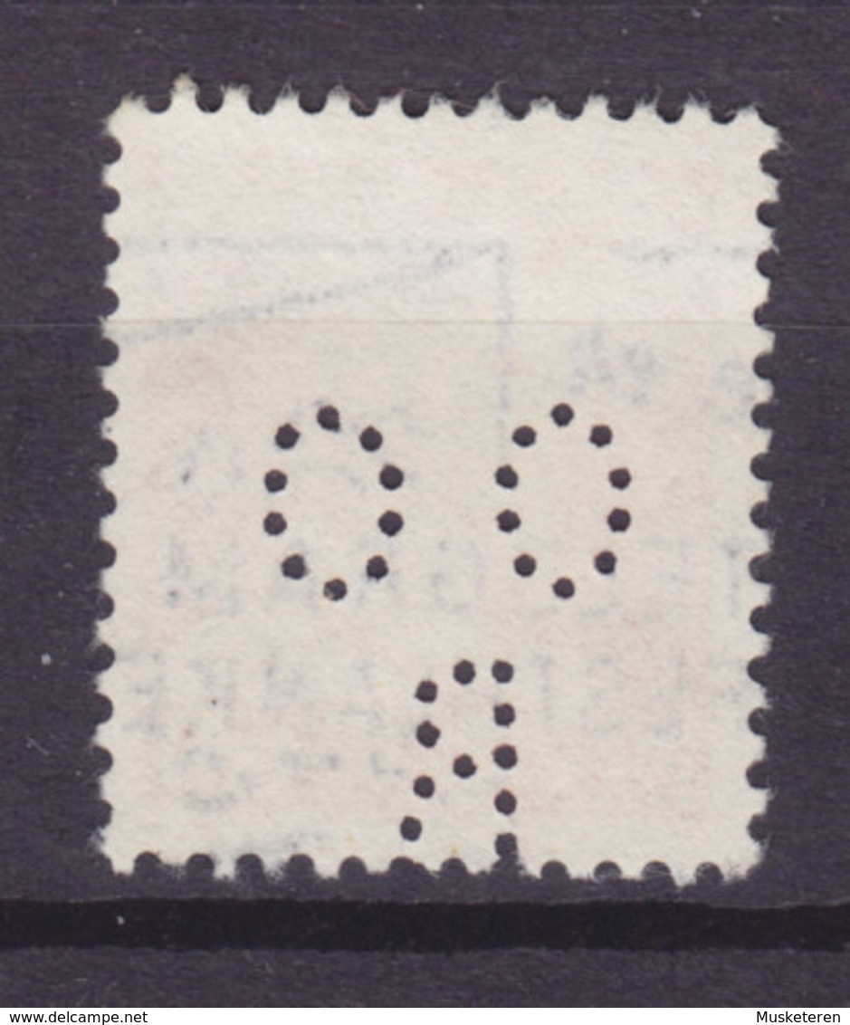 Denmark Perfin Perforé Lochung (O15) 'OOB' Olaf O. Barfod Co., København Fr. IX. Stamp (2 Scans) - Variétés Et Curiosités