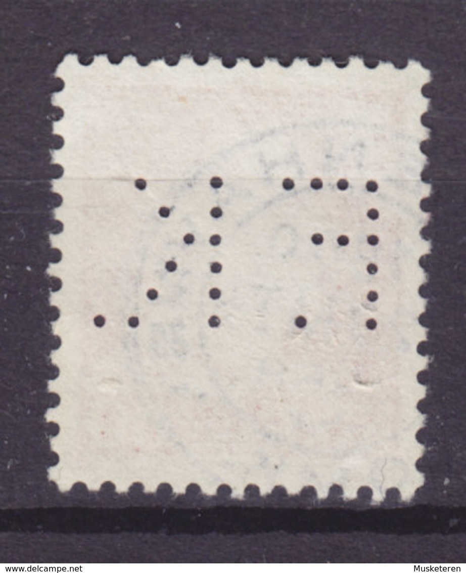 Denmark Perfin Perforé Lochung (F26) 'F.K.' Frederiksberg Kommune, København Fr. IX. Stamp (2 Scans) - Variétés Et Curiosités