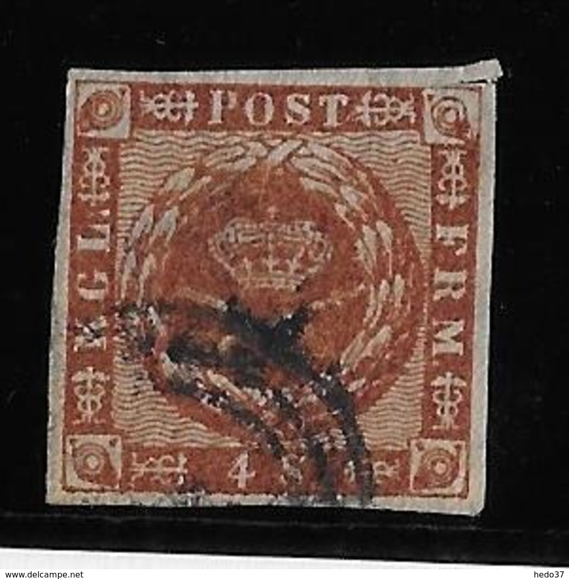 Danemark N°8 - Oblitéré - B/TB - Used Stamps