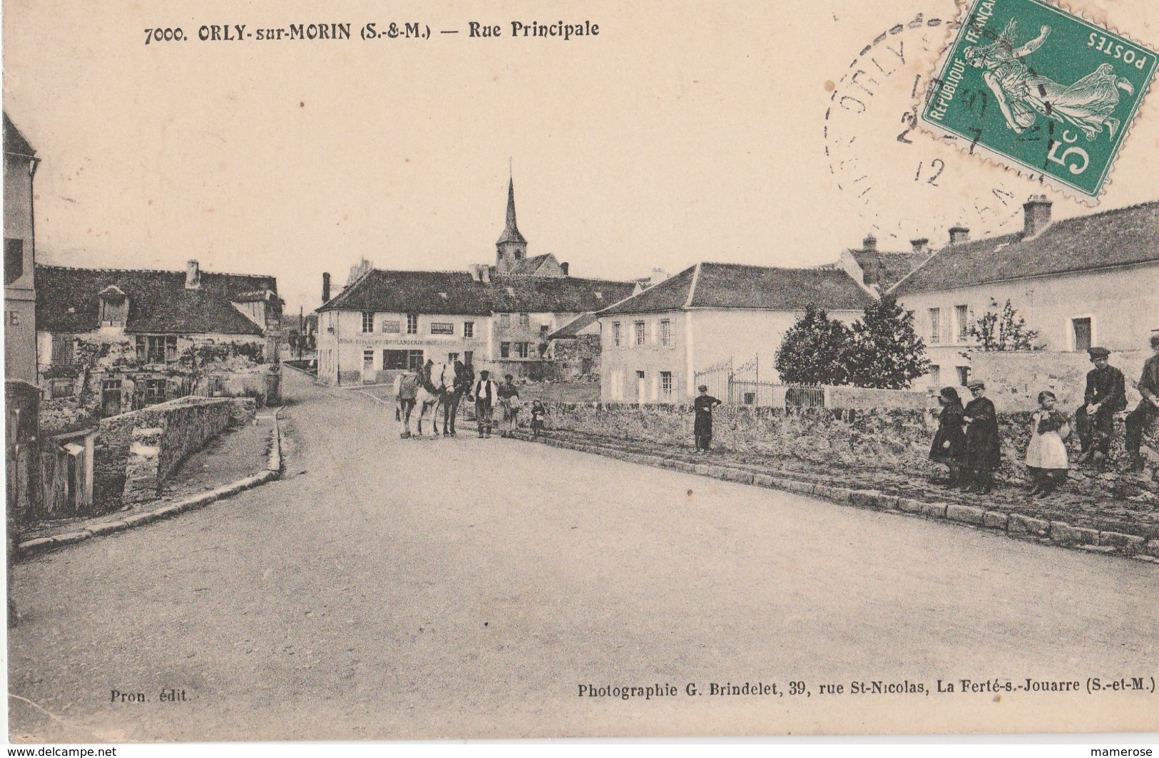 ORLY-SUR-MORIN (77). Rue Principale, Au Fond L'Eglise. - Altri & Non Classificati