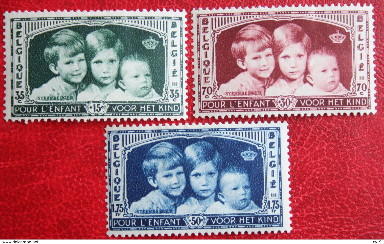 KoningsKinderen Child Welfare Complete Set 1935 OBP 404-406 (Mi 396-398) Ongebruikt / MH BELGIE BELGIUM - Ongebruikt