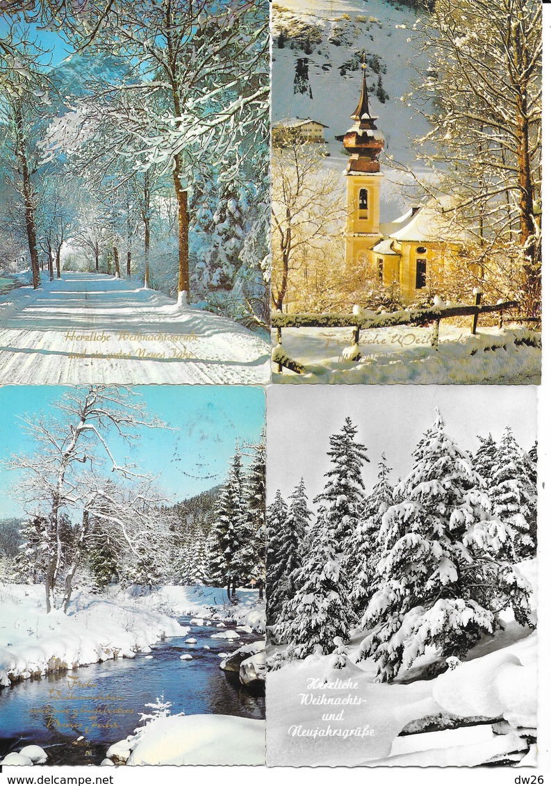 Lot N° 108 De 24 Cartes Nouvel An (Photos Sapins, Allemagne) Frohes Weihnachtsfest Und Ein Gites Neues Jähr - 5 - 99 Cartes