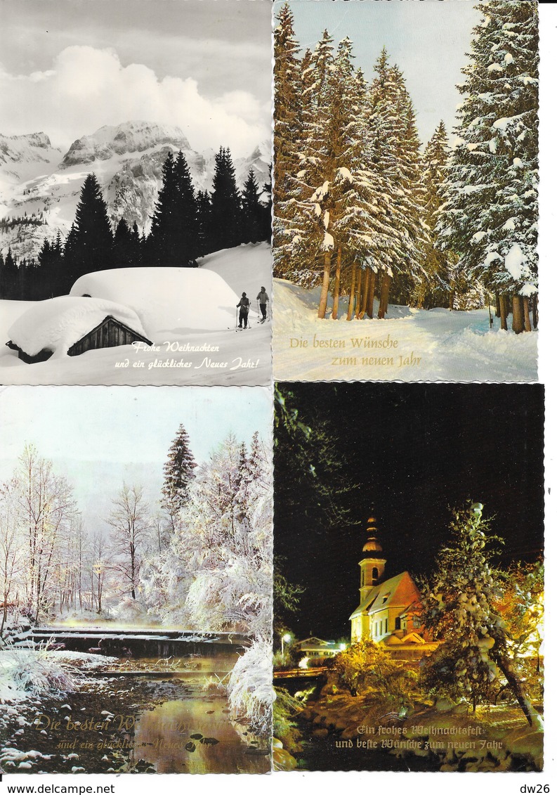 Lot N° 108 De 24 Cartes Nouvel An (Photos Sapins, Allemagne) Frohes Weihnachtsfest Und Ein Gites Neues Jähr - 5 - 99 Cartes