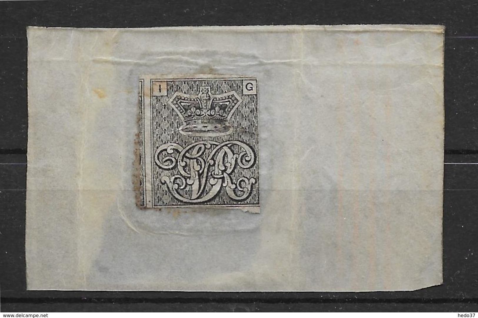 Grande Bretagne - Fiscaux 1 £ à Sec & Vignette Royale Au Dos - TB - Revenue Stamps