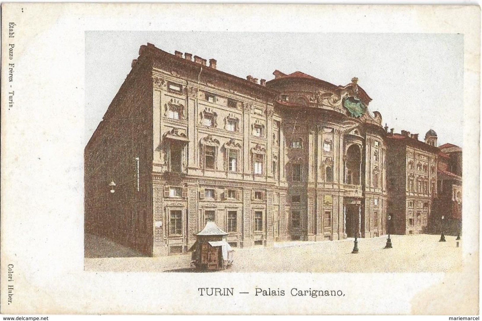 ITALIE - TURIN - TORINO - PALAIS CARIGNANO - PRECURSEUR - Carte Colorisée - Palazzo Carignano