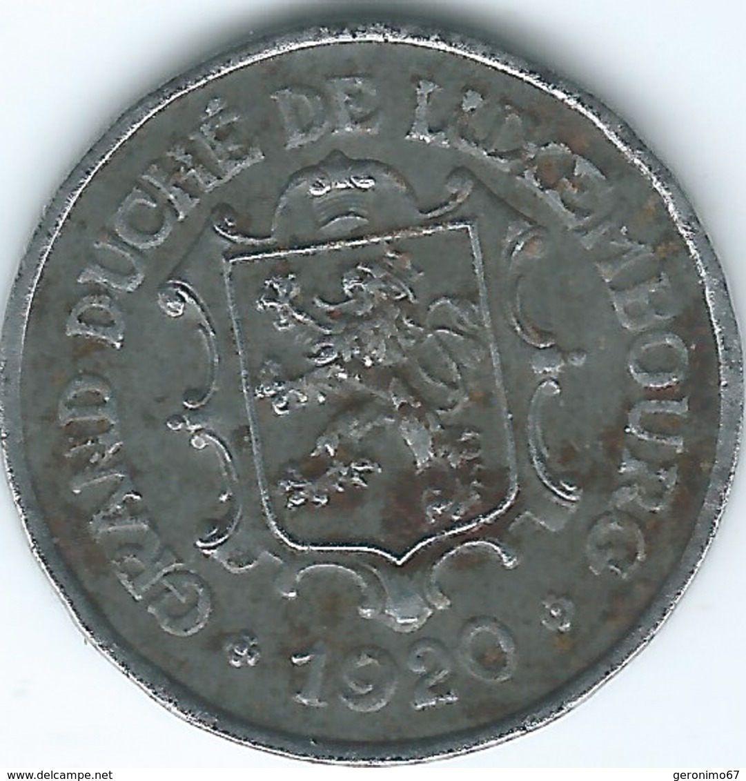 Luxembourg - Charlotte - 1920 - 25 Centimes - Iron - KM32 - Luxemburgo