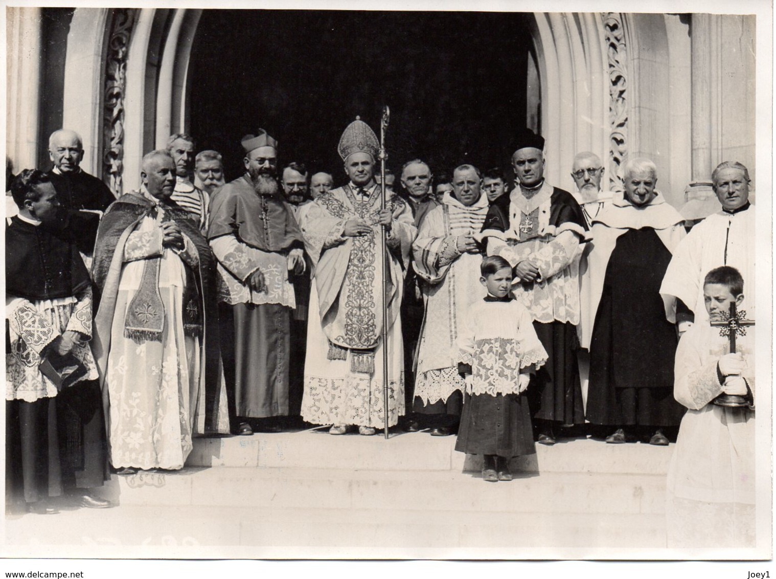 Photo Meurisse,l'archevêque De Reims En Compagnie De L'évêque De Dakar,début Années 30.Format 13/18 - Beroemde Personen