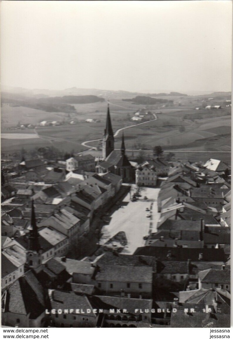 AK - OÖ - Leonfelden - Fliegeraufnahme - 1950 - Linz Urfahr