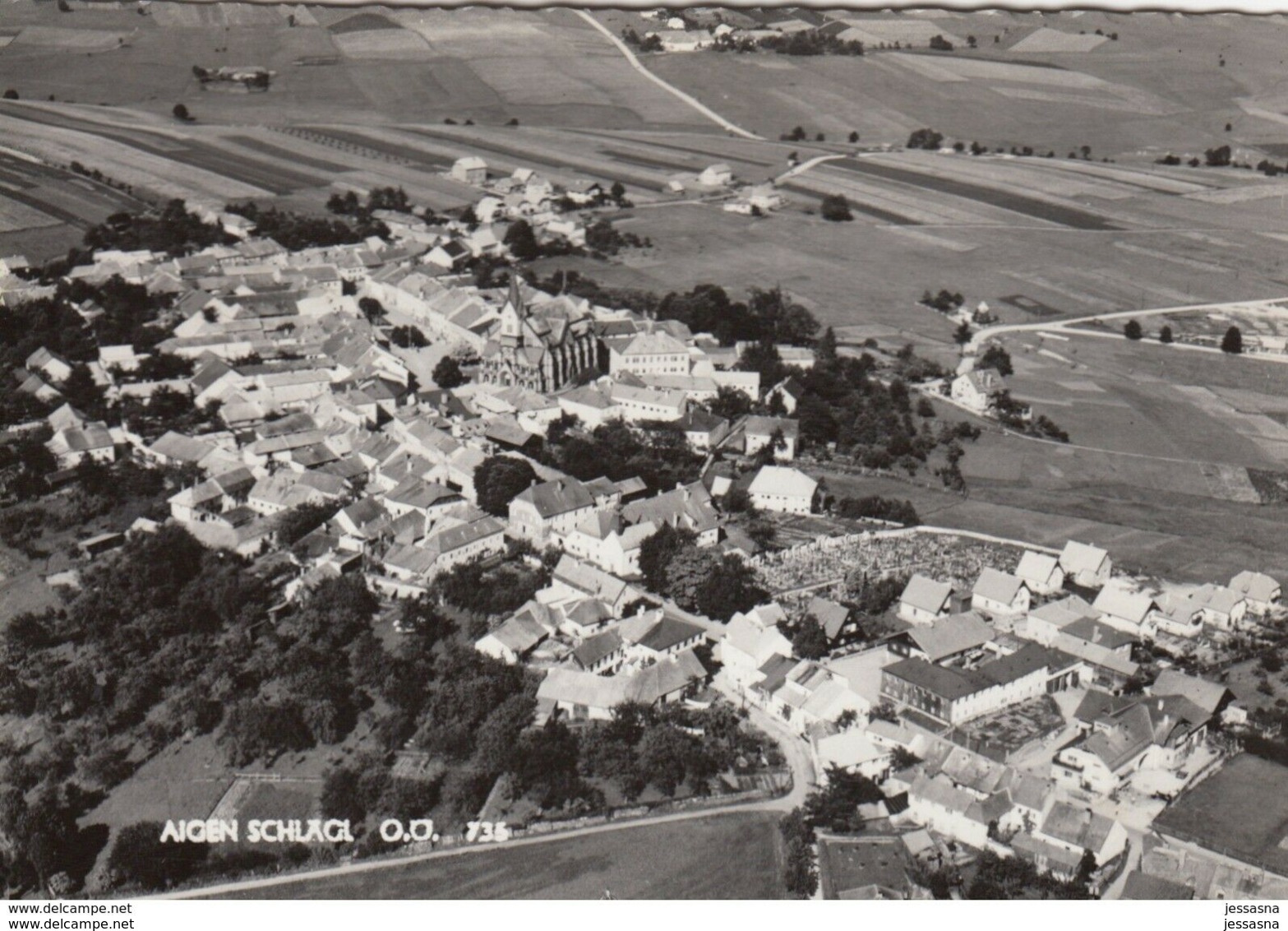 AK - OÖ - Aigen Schlägl - (Bez. Rohrbach) - Fliegeraufnahme - 1961 - Rohrbach