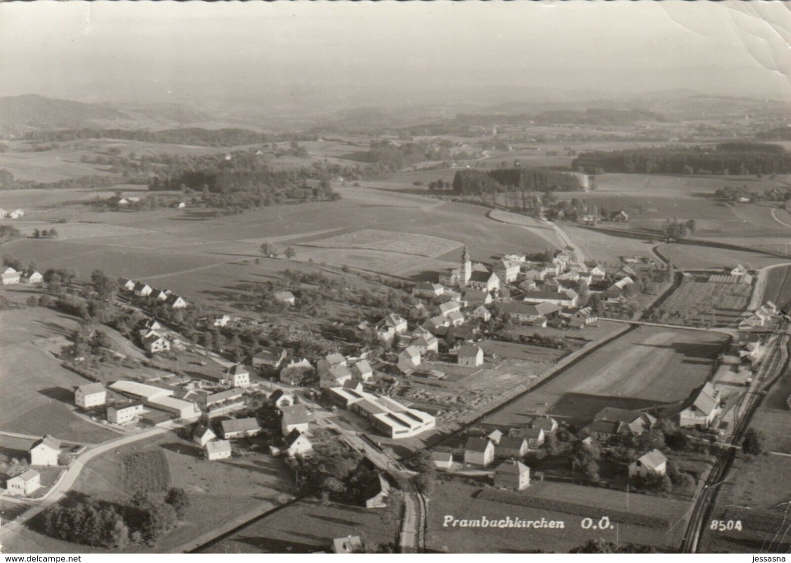 AK - OÖ - Prambachkirchen - Fliegeraufnahme - 1969 - Eferding
