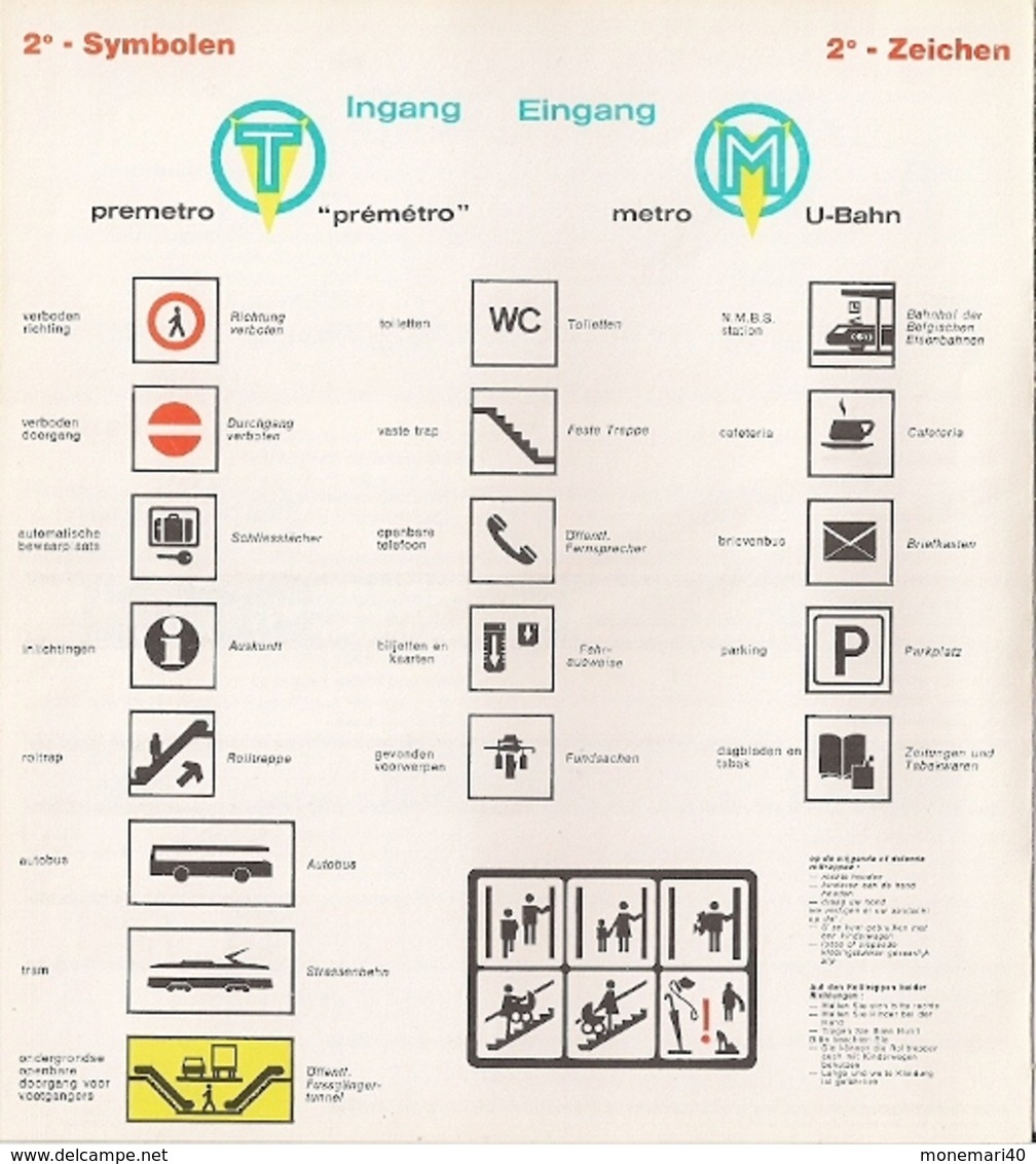 METRO DE BRUXELLES - ORIENTONS-NOUS (Informations) - Dépliant 2. - Other & Unclassified