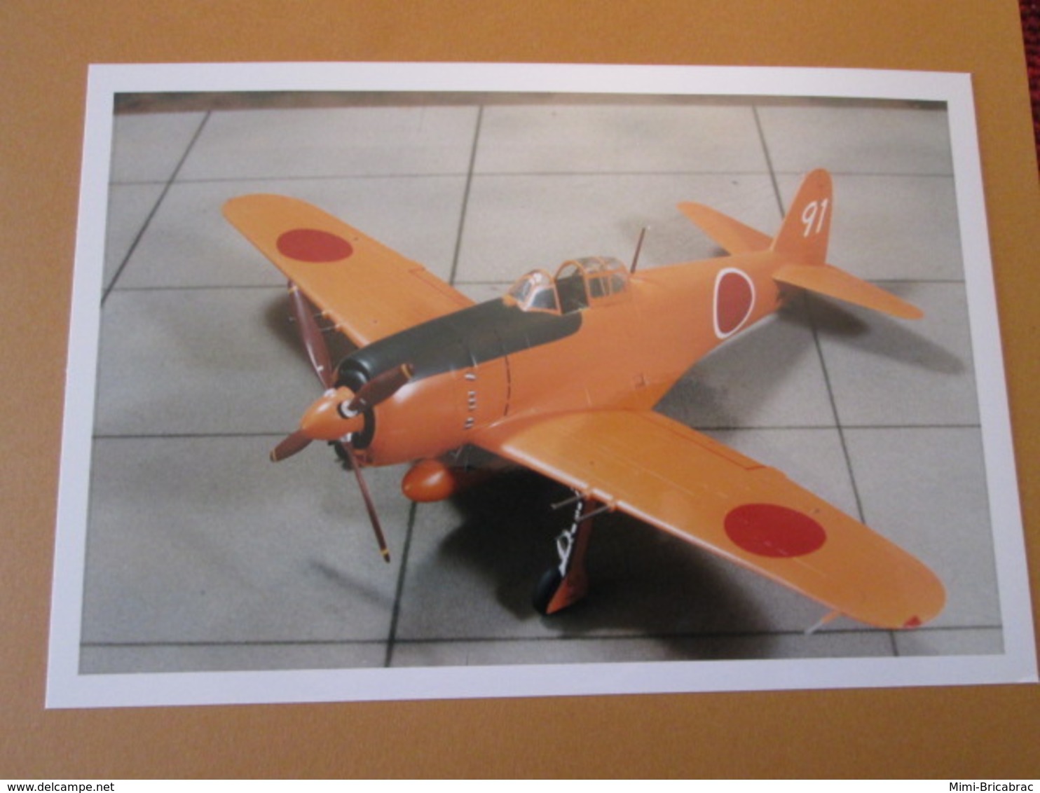 CAGI3 Format Carte Postale Env 15x10cm : SUPERBE (TIRAGE UNIQUE) PHOTO MAQUETTE PLASTIQUE 1/48 AVION JAPONAIS PROTOTYPE - Vliegtuigen
