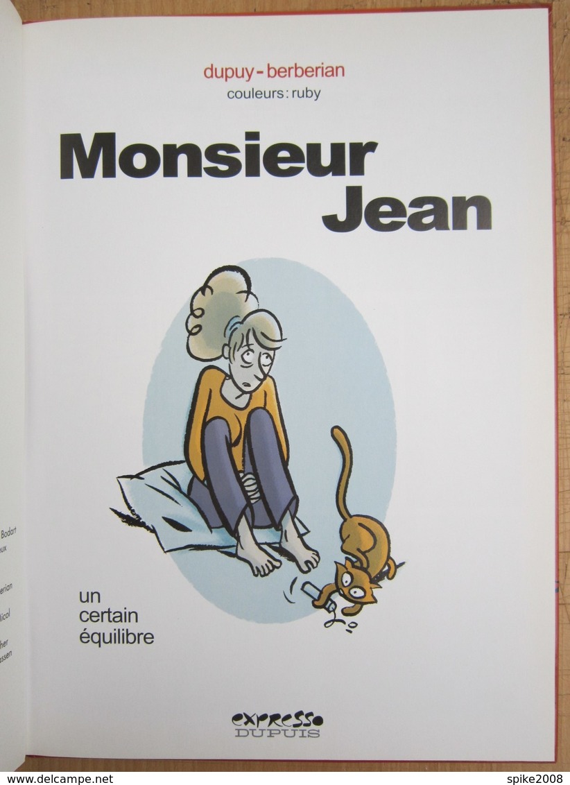 E.O. 2005 MONSIEUR JEAN Un Certain équilibre De DUPUY Et BERBERIAN + Marque Page - Monsieur Jean