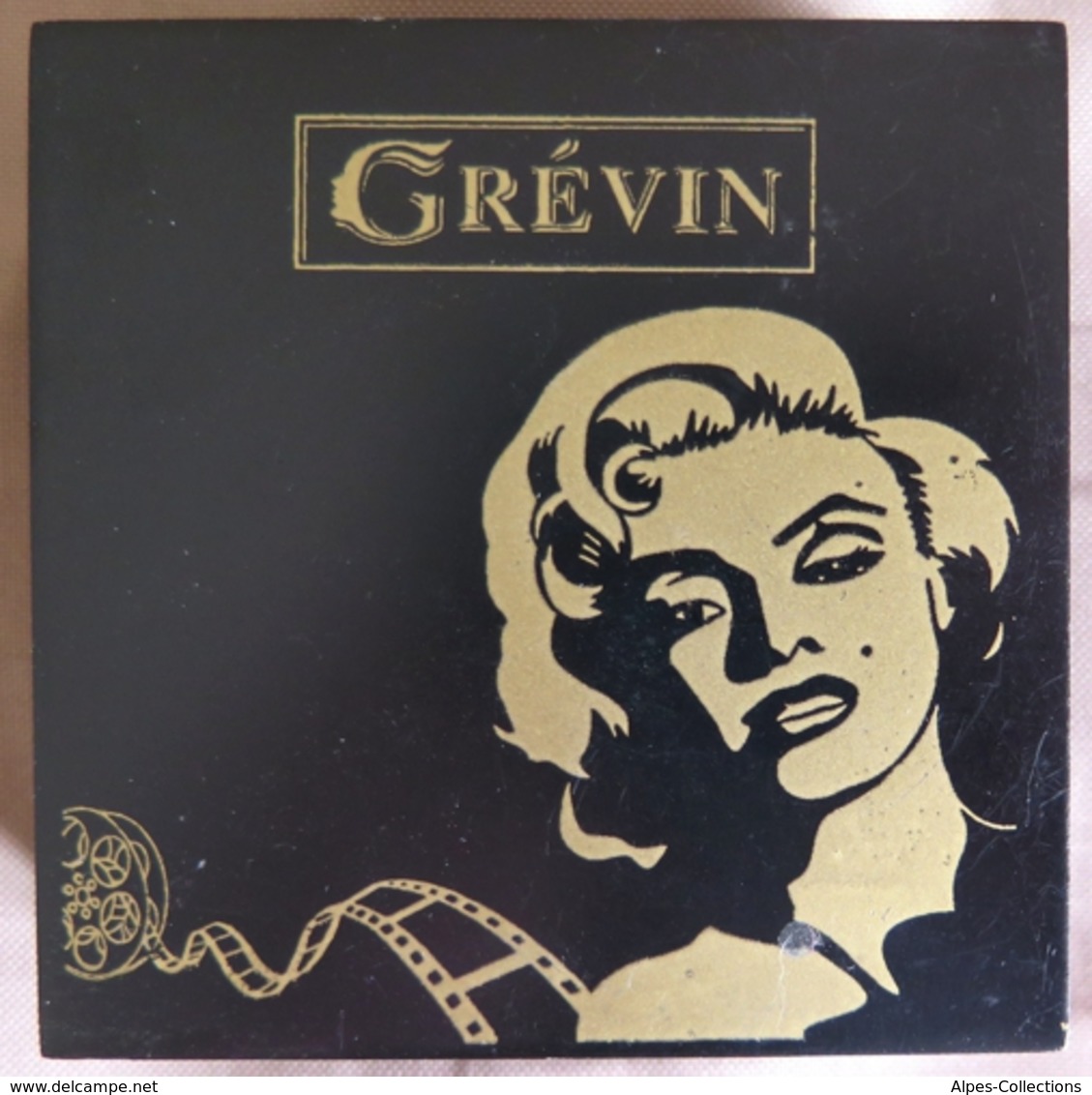 0113 - MÉDAILLE MUSEE GREVIN - Marilyn Monroe - Coffret Bois - Other & Unclassified