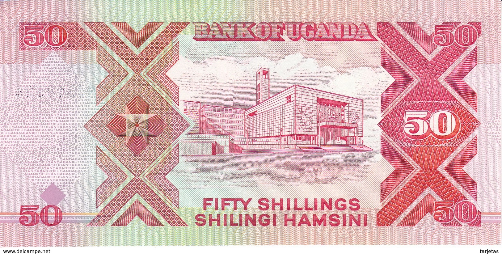 BILLETE DE UGANDA DE 50 SHILINGI DEL AÑO 1998 EN CALIDAD EBC (XF)   (BANKNOTE) - Oeganda