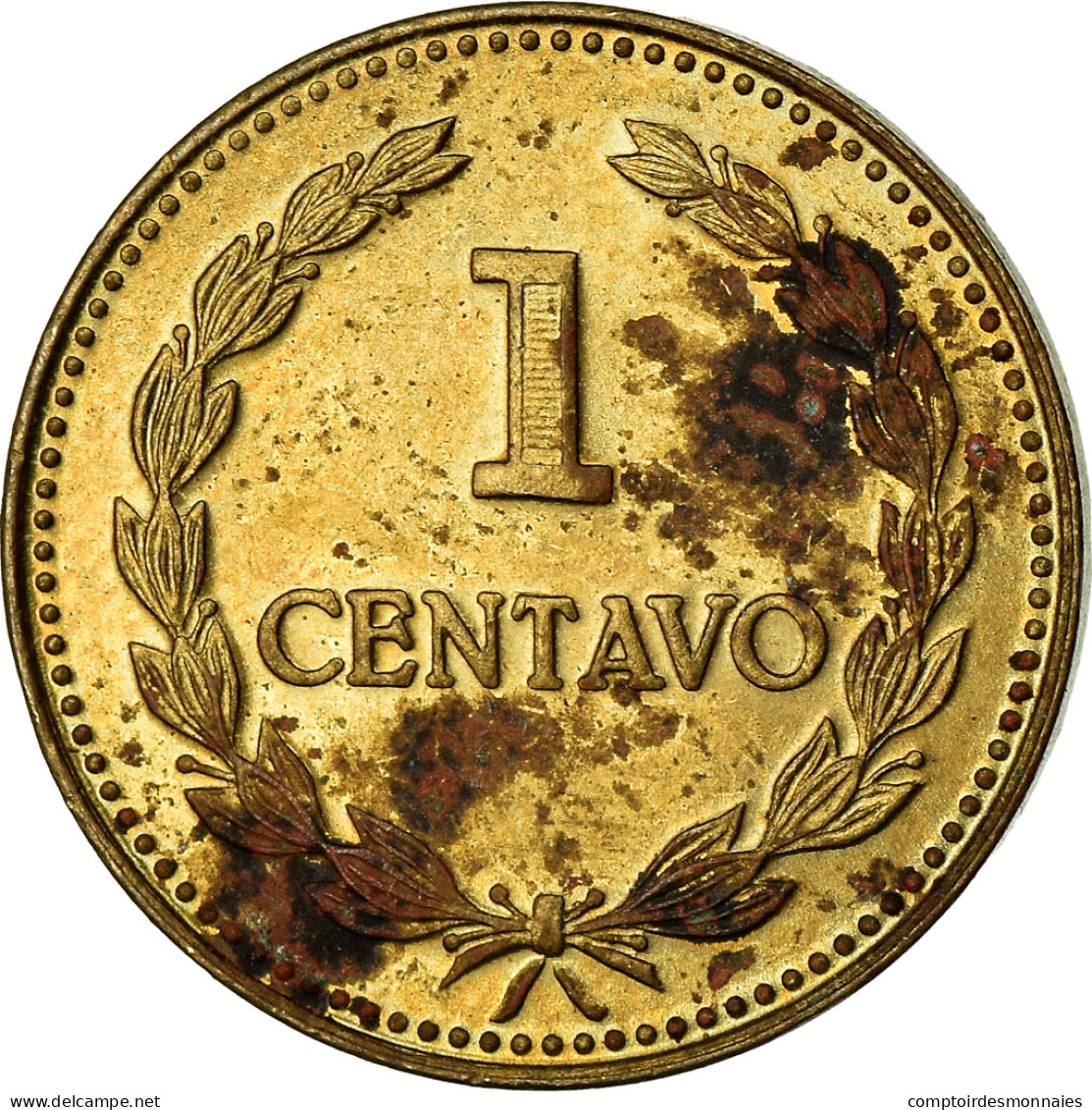 Monnaie, El Salvador, Centavo, 1981, Guatemala City, Guatemala, TB+, Laiton - Salvador