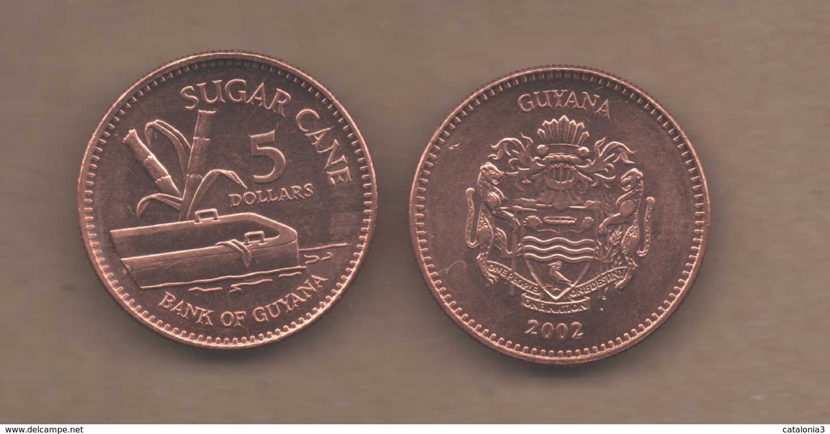 GUYANA # 5 DOLLAR 2002 KM51 - Guyana