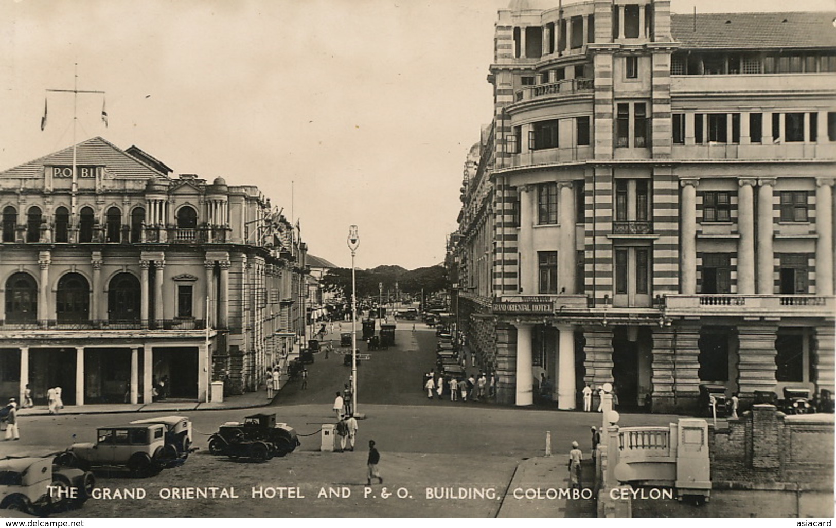 Real Photo The Grand Oriental Hotal And P And O Building Colombo - Sri Lanka (Ceylon)