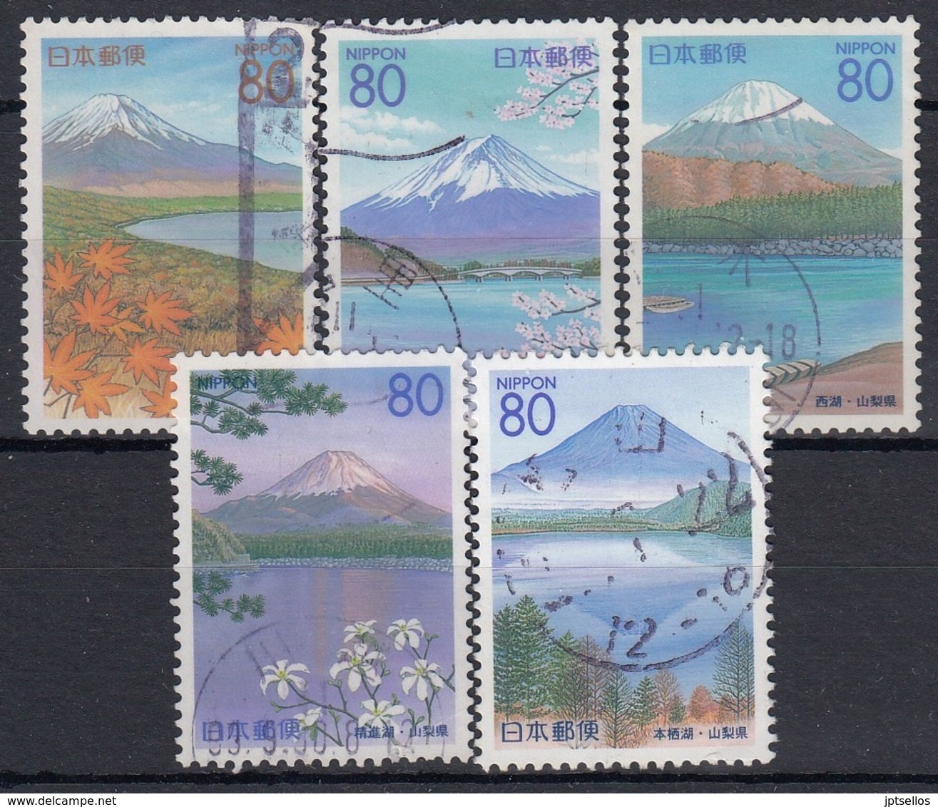 JAPON 1999 Nº 2585/89 USADO - Gebruikt