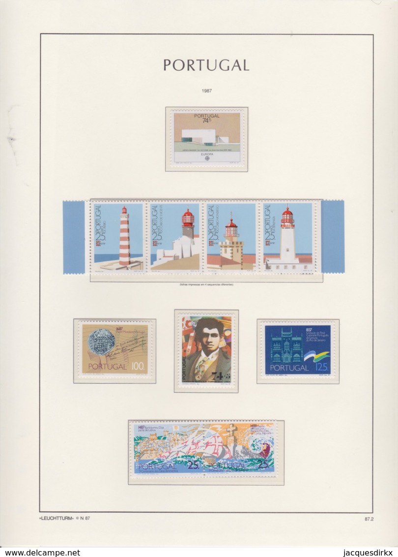 Portugal    .    Page Avec Timbres   .        **     .       Neuf SANS Charnière  .   /   .   MNH - Neufs