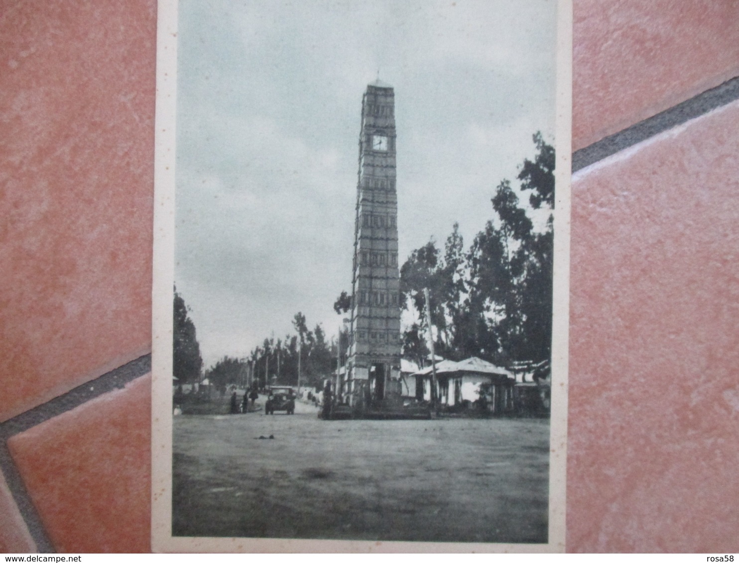 Colonie Italiane  ETIOPIA Addis Abeba Obelisco Torre Piazza Orologio Ediz.Ravaglioli - Etiopia