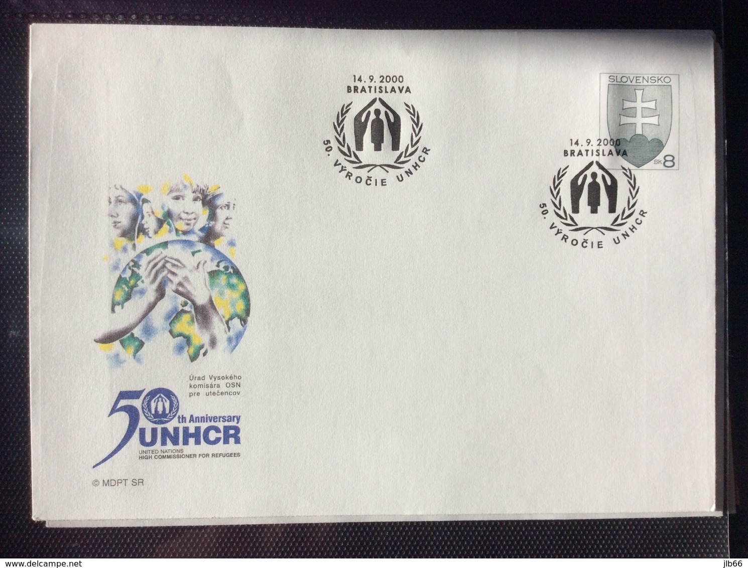 2000 : 50° Anniversaire Du Haut Commissariat Des Réfugiés - UNHCR , COB 40 Michel U 40 - Covers