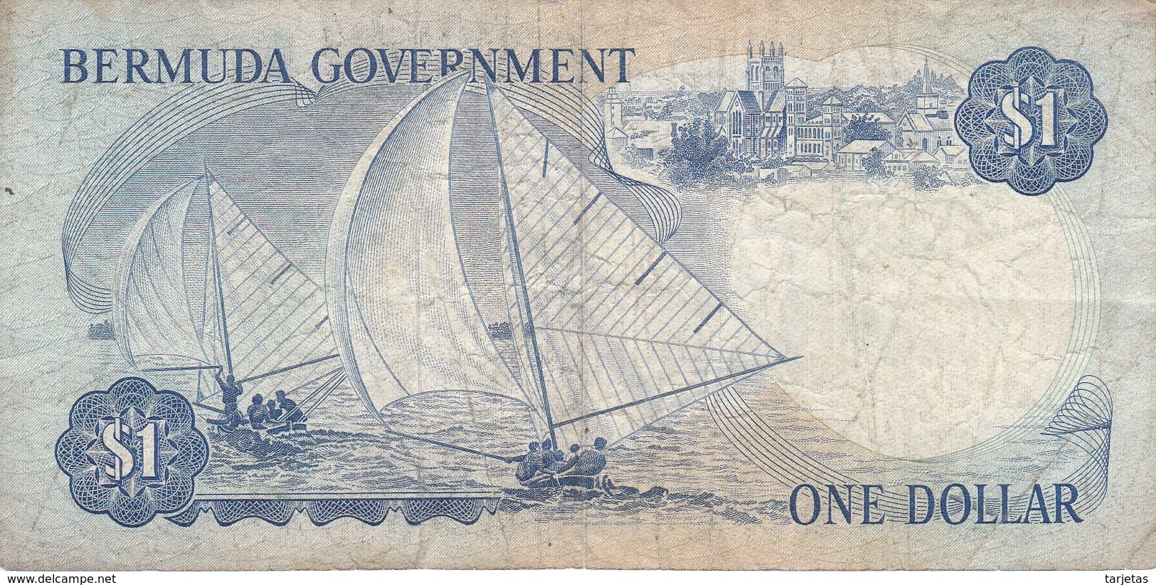 BILLETE DE BERMUDA DE 1 DOLLAR DEL AÑO 1970  (BANKNOTE) - Bermudas