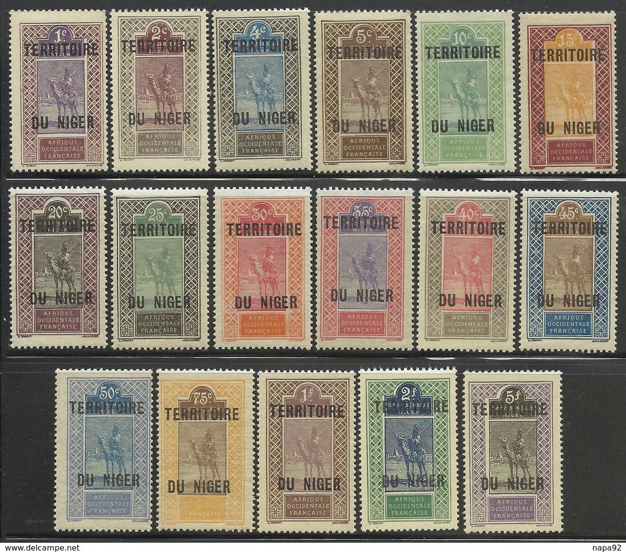 NIGER 1921 YT 1/17** SANS CHARNIERE NI TRACE - Unused Stamps