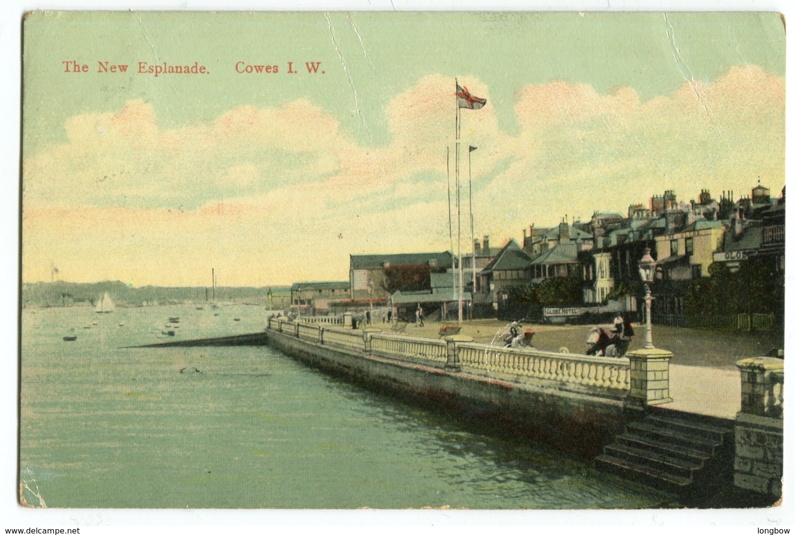 The New Esplanade , Cowes I.W.1910  # Kromo Series # - Cowes