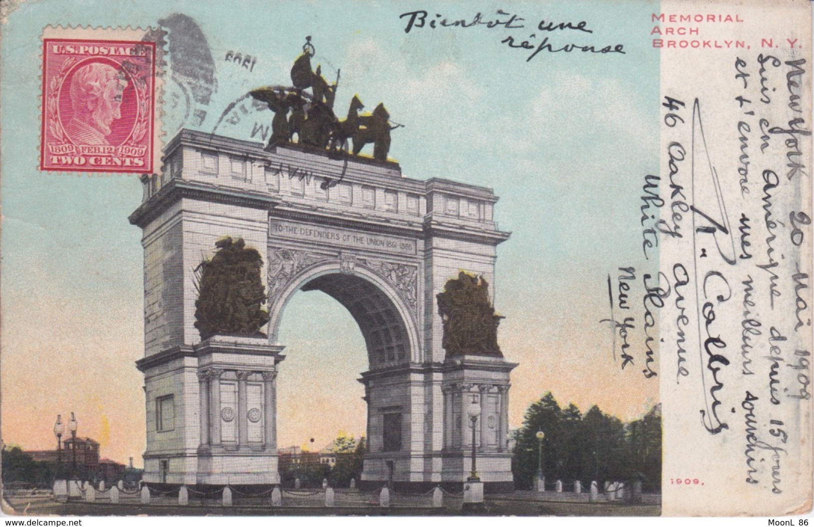 ETATS-UNIS - USA - New York CITY - BROOKLYN MEMORIAL ARCH - ARC DE TRIOMPH  AMERICAIN - Brooklyn