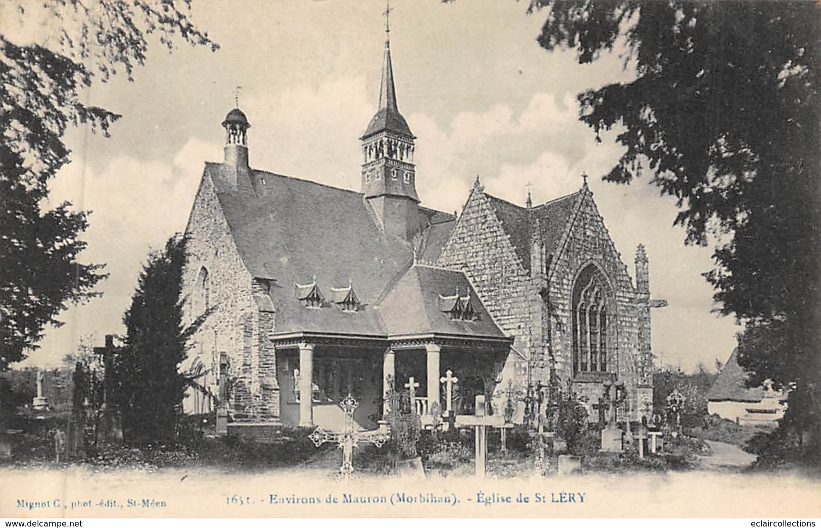 Saint Léry       56      Eglise Et Cimetière    (Voir Scan) - Andere & Zonder Classificatie