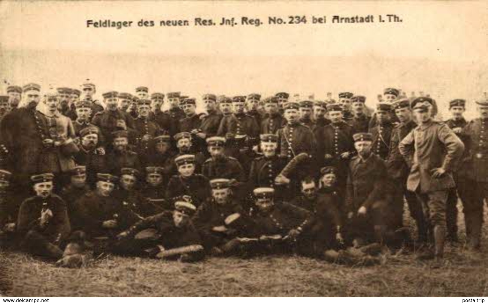 Arnstadt I. Thür FELDLAGER DES NEUEN RES INF REG NO 234 FELDPOST   1914/15 WWI WWICOLLECTION - Arnstadt