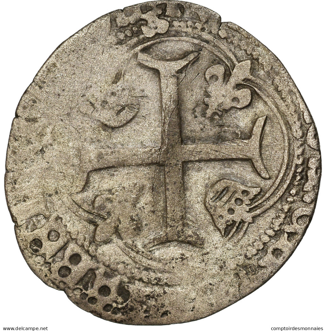 Monnaie, France, Louis XI, Blanc à La Couronne, Lyon, TB+, Billon, Duplessy:550 - 1461-1483 Louis XI. Le Prudent