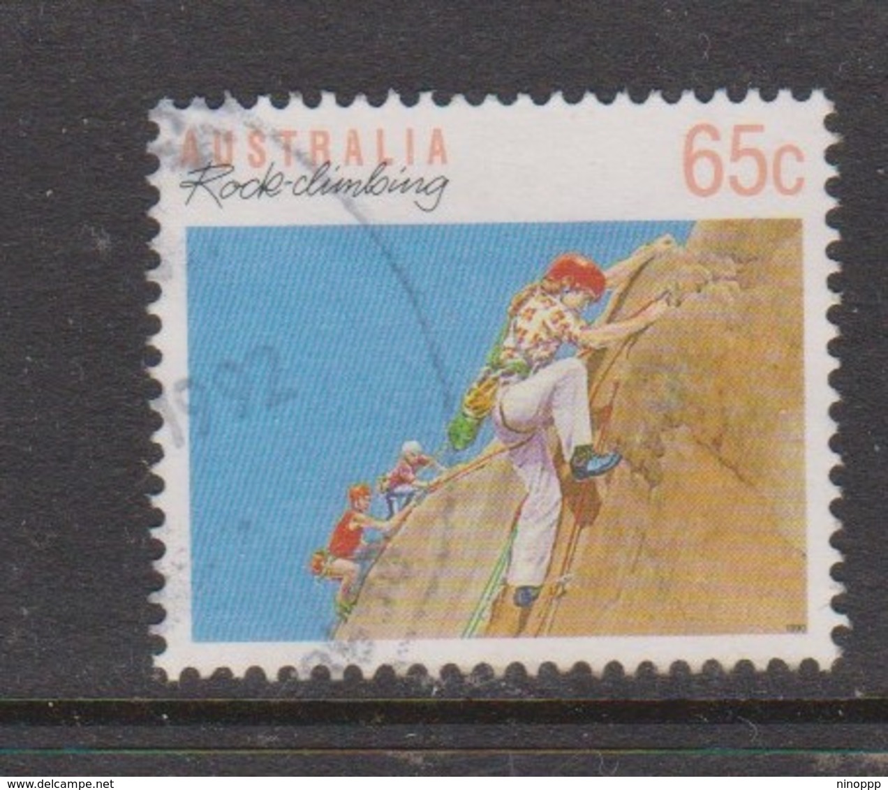 Australia ASC 1230b 1990 Sports 65c Rock Climbing Perf 14 X 14.5, Used - Proofs & Reprints