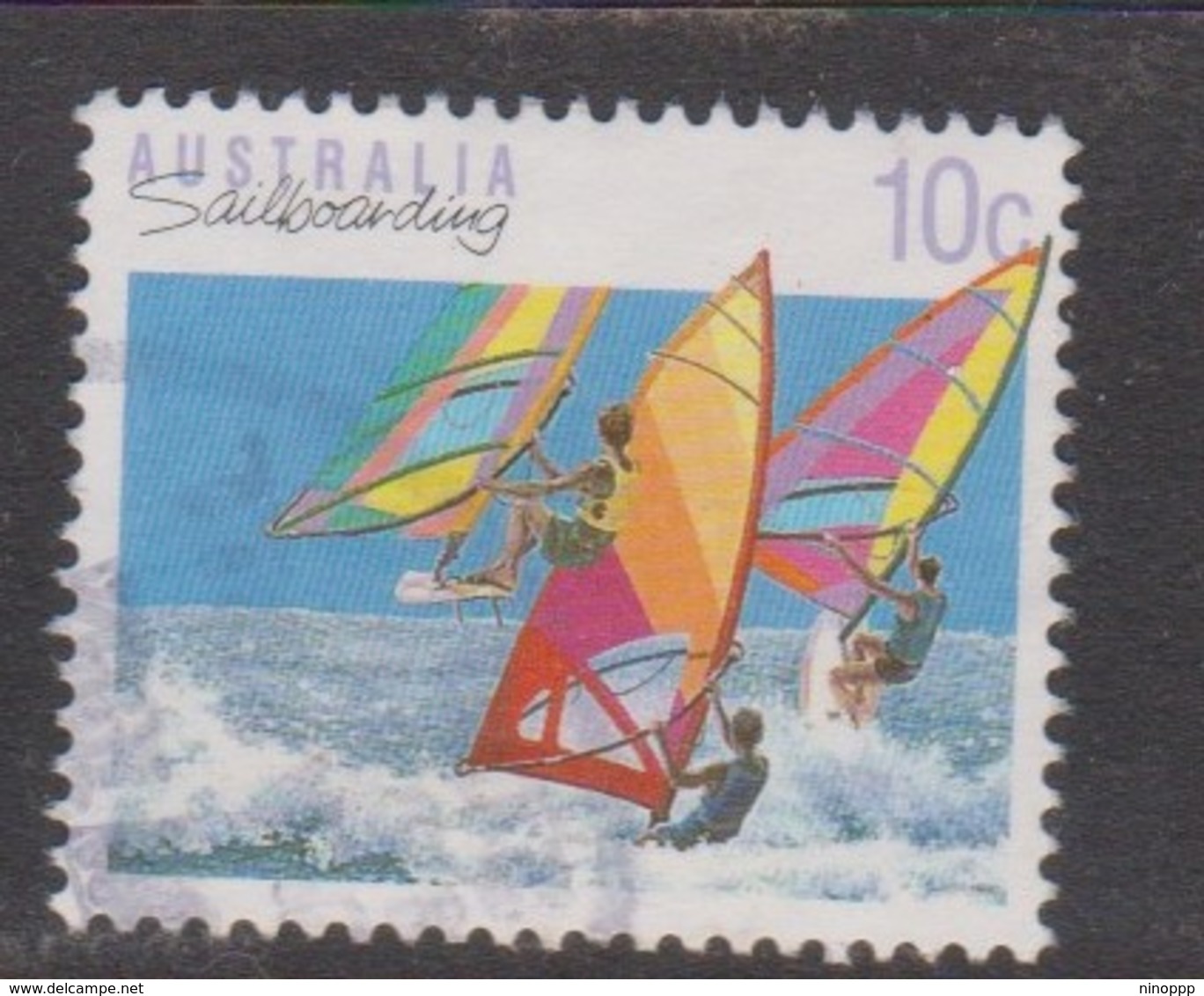 Australia ASC 1228b 1990 Sports 10c Sailboarding Perf 14 X 14.5, Used - Prove & Ristampe