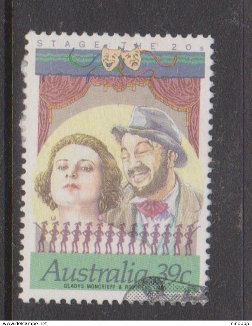 Australia ASC 1200a 1989 Stage And Screen, 39c Stage Perf 14 X 13.25, Used - Proofs & Reprints