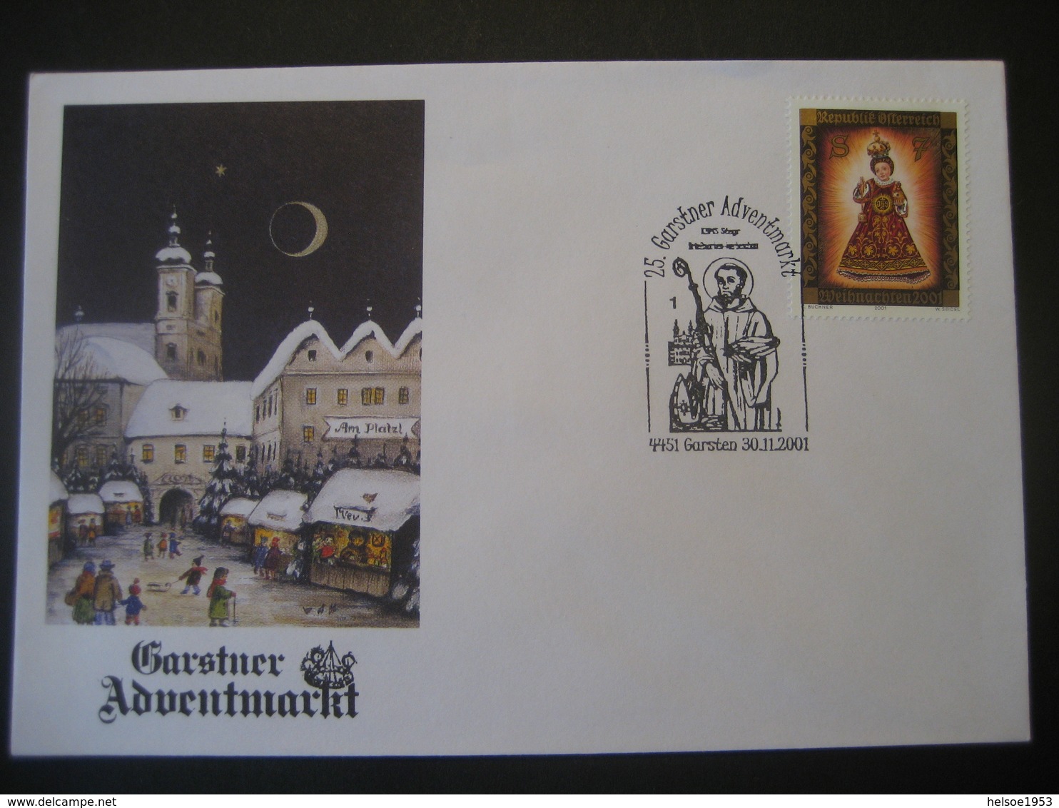Österreich- Garsten 30.11.2001 Vom 25. Adventmarkt - Lettres & Documents