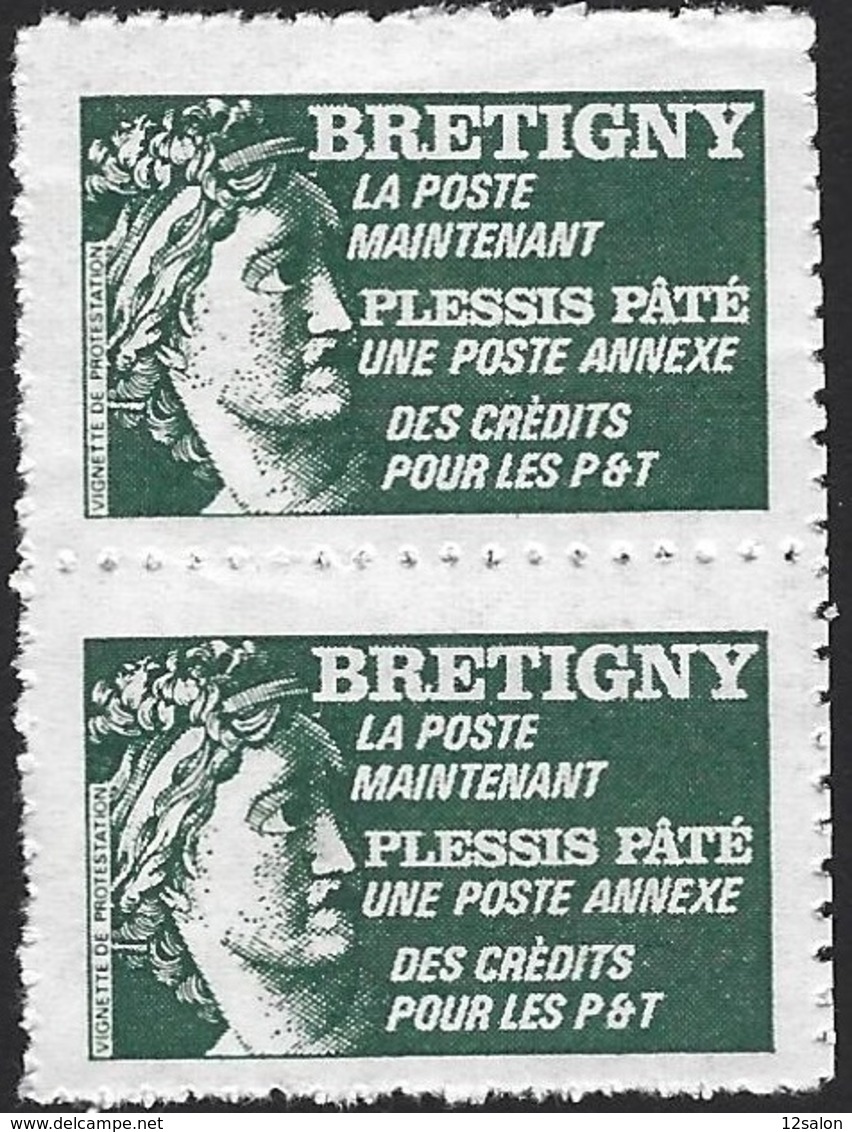 FRANCE PSEUDO SABINE DE GANDON POSTE DE BRETIGNY Annonce Poste Annexe PLESSIS PATE - 1977-1981 Sabine Van Gandon