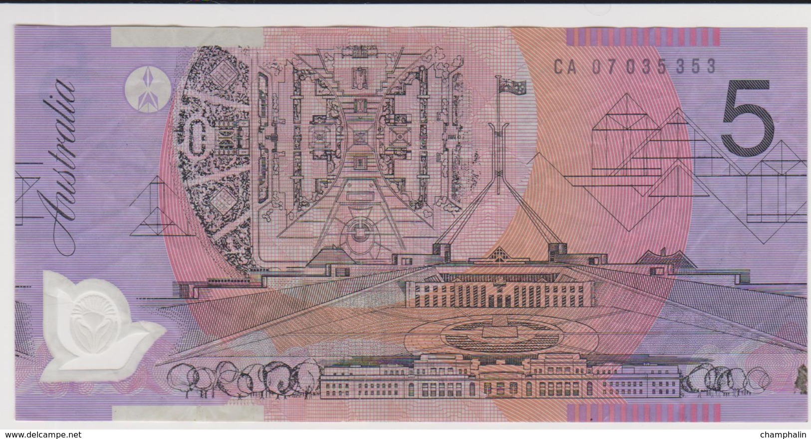 Australie - Billet De 5 Dollars - Elizabeth II - Non Daté (2008) - Polymère - P57f - 2005-... (kunststoffgeldscheine)
