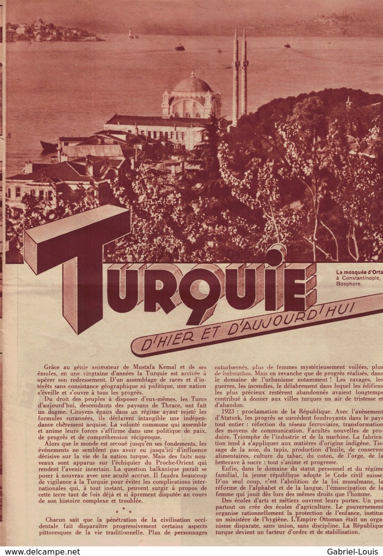 L'Echo Illustré 1941 - Suisse - Turquie Ankara Kemal - Horlogerie Montres Montage Tavannes Watch - Guerre Actualités - 1900 - 1949