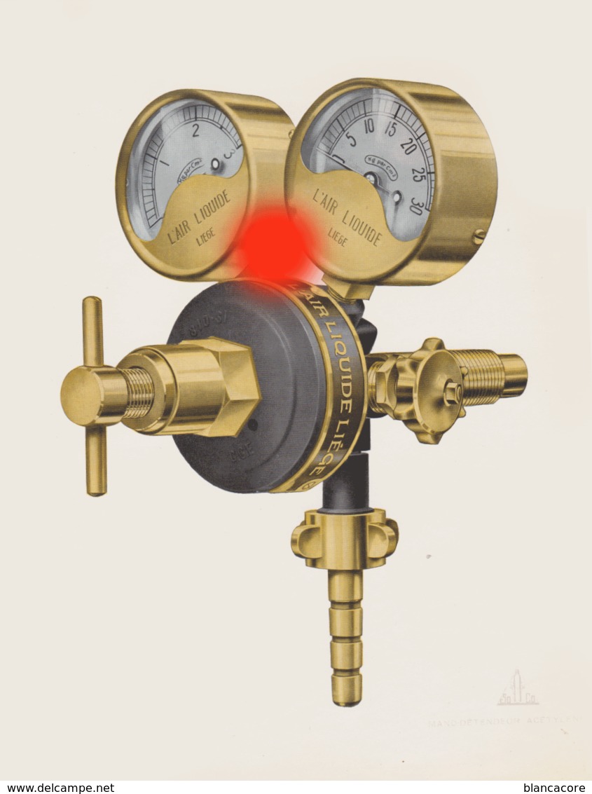 AIR LIQUIDE à LIEGE Lot De 3 Planches Matériel De Soudure Autogène Vers 1930 - Machines