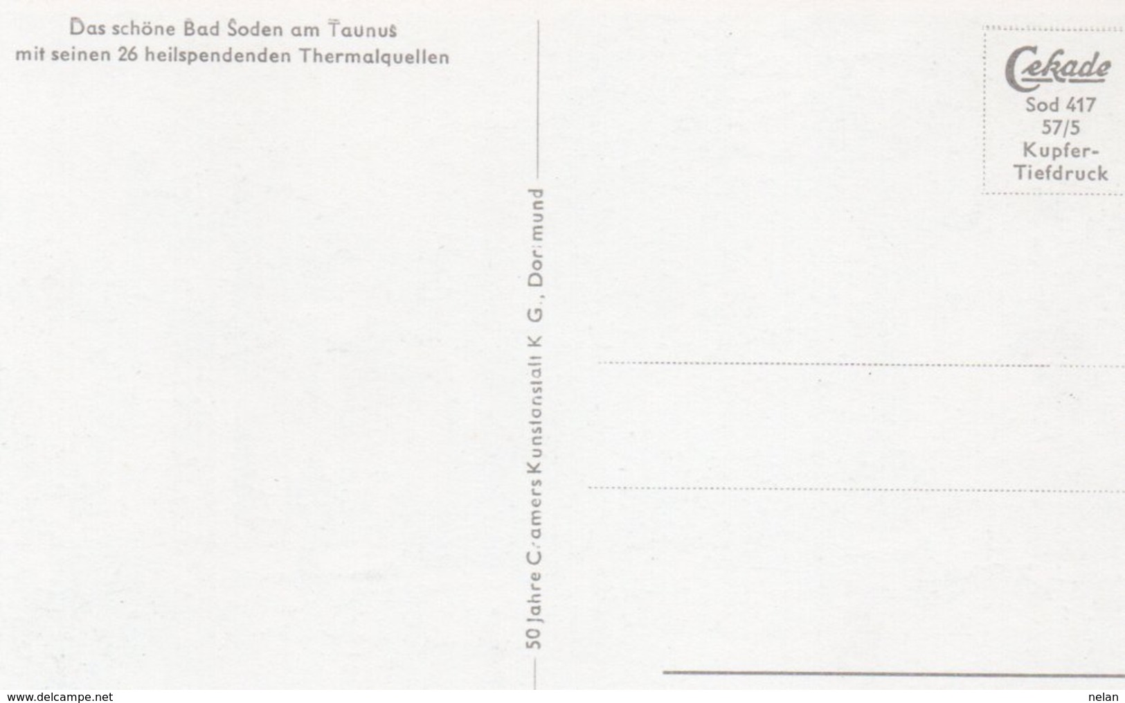 BAD SODEN AM TAUNUS-BADEHAUS UND KURHAUS - Bad Soden