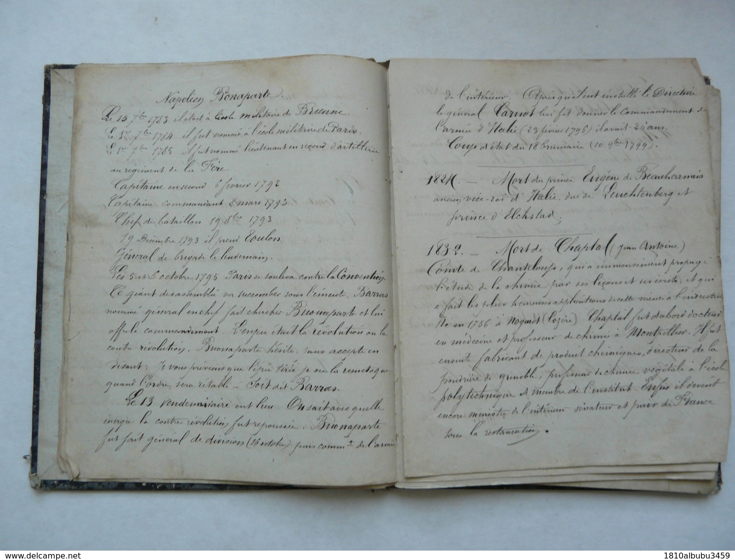 CARNET DE NOTES, POESIES ET COUPLETS - ANNEES 1800 - Collections