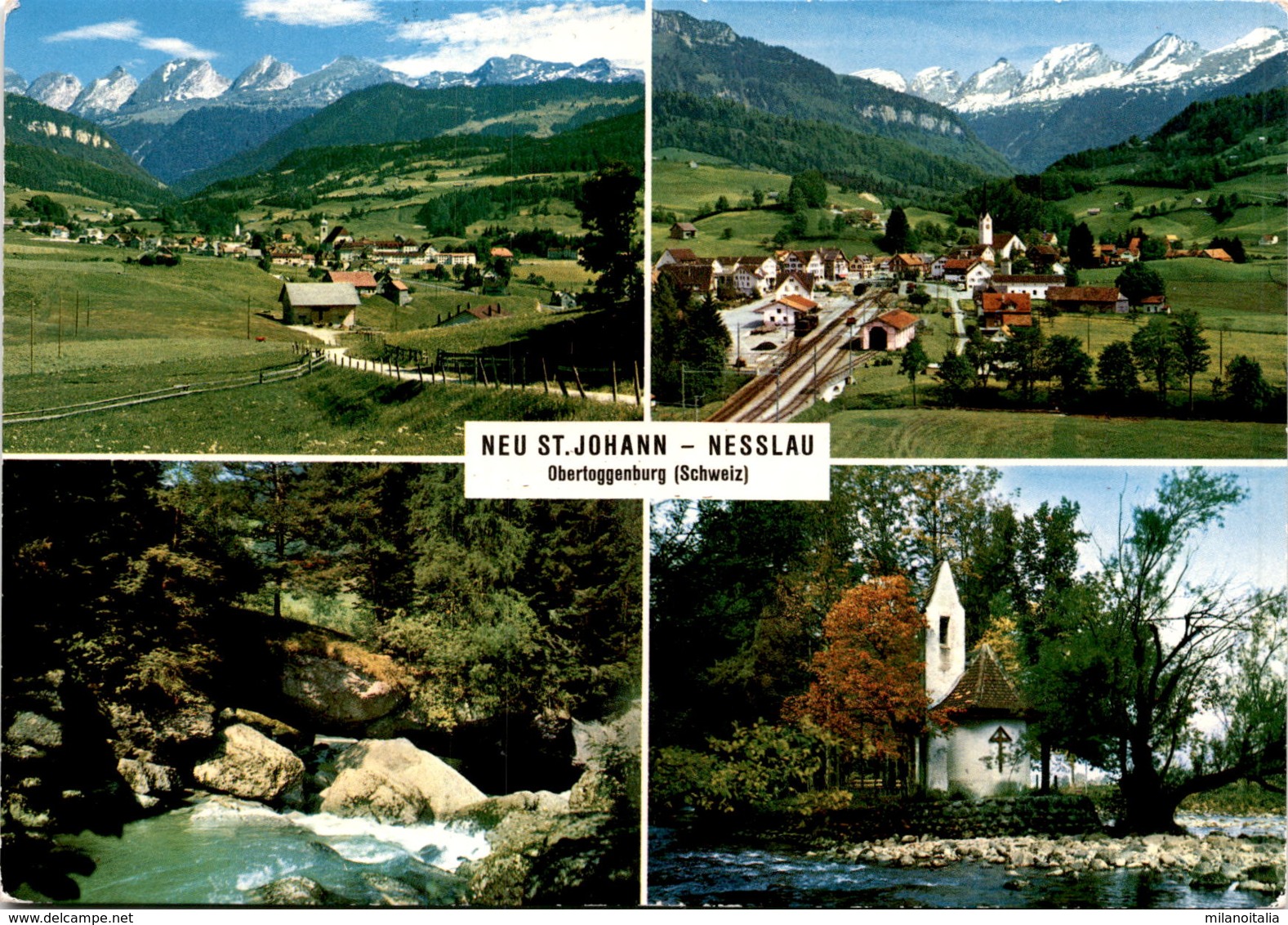 Neu St. Johann - Nesslau - Obertoggenburg - 4 Bilder (32162) * 27. 6. 1966 - Nesslau