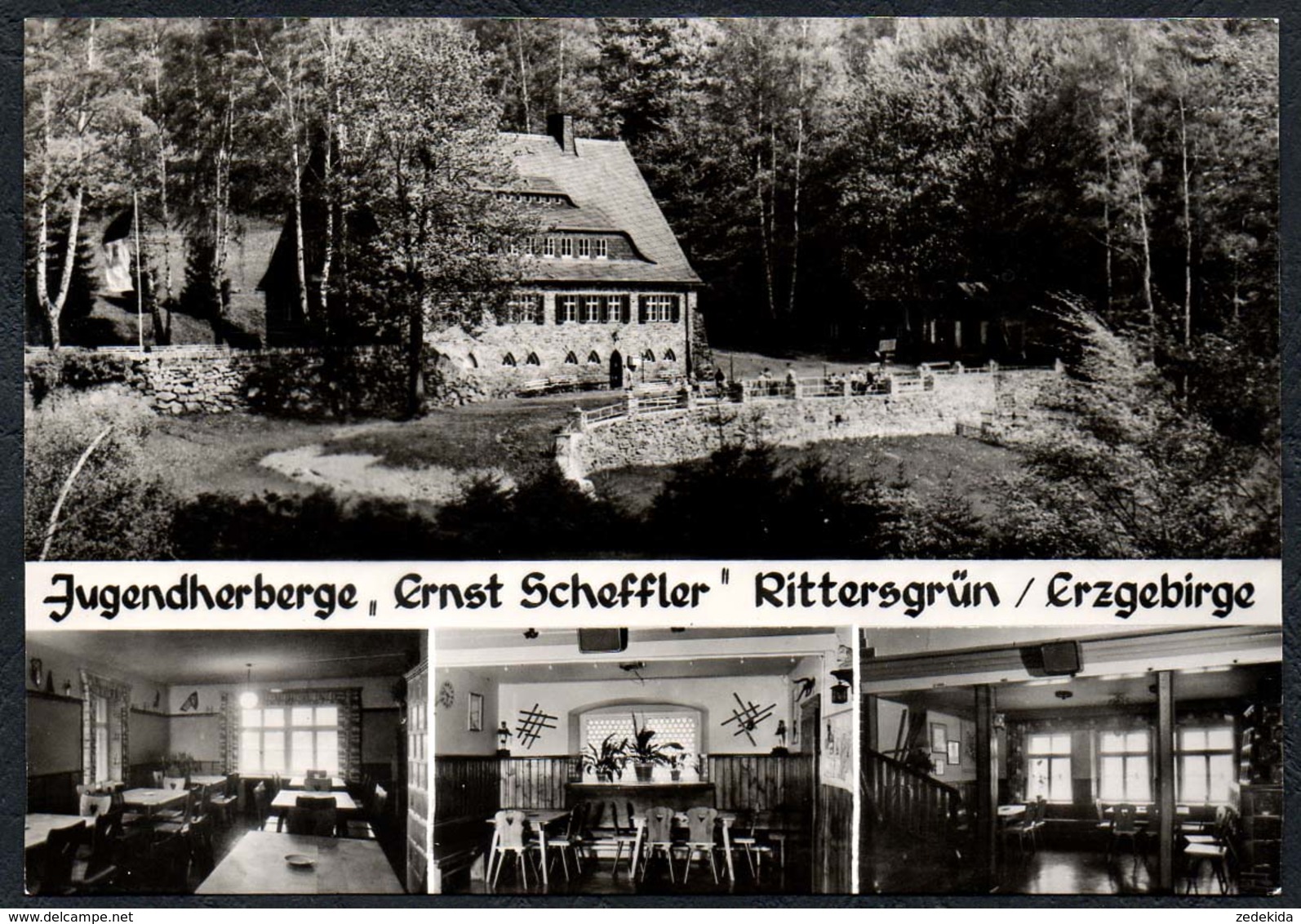 D5556 - TOP Rittersgrün Breitenbrunn - Jugendherberge Ernst Scheffler - Foto Vertrieb Weigel Schwarzenberg Handabzug - Breitenbrunn