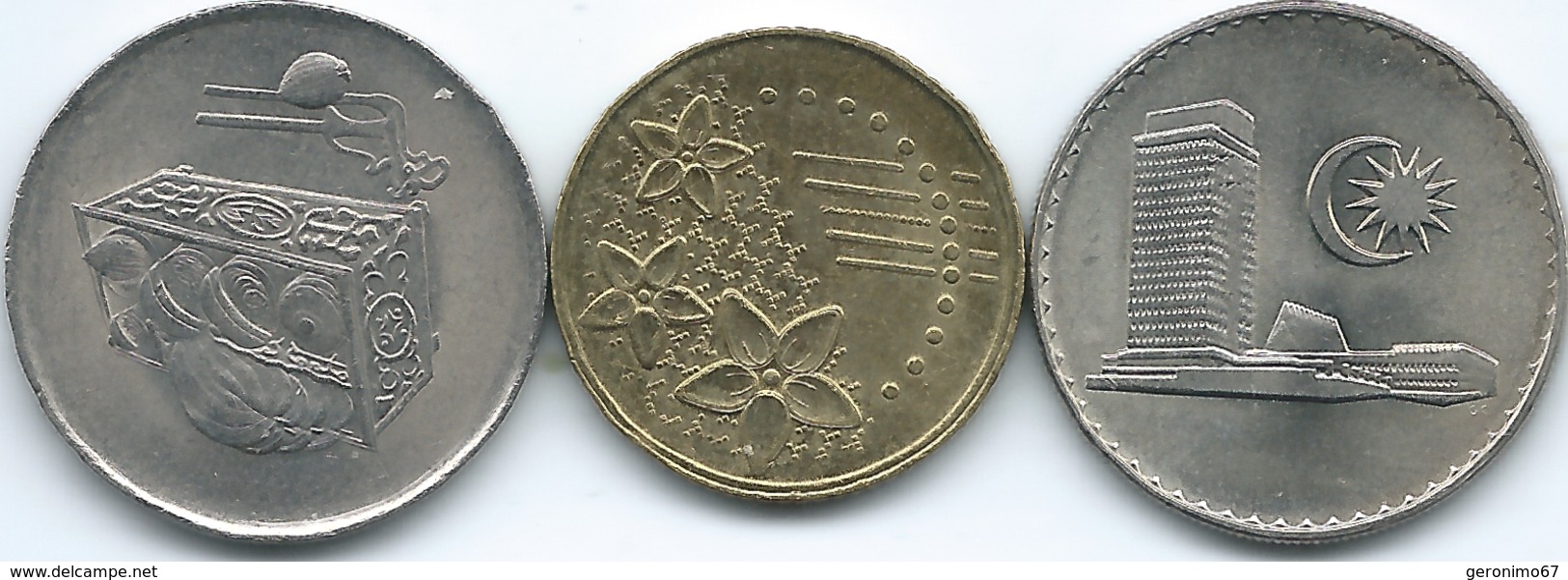 Malaysia - 20 Sen - 1973 (KM4) 2005 (KM52) & 2013 (KM203) - Malesia